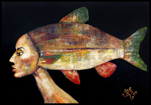 Mermaid van Mikhail Baranovskiy, Schilderij te koop op Singulart