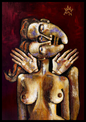 Fly Me to the Moon par Mikhail Baranovskiy, Peinture en vente sur Singulart