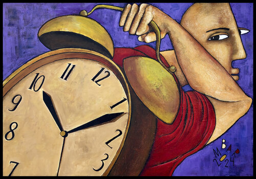 Under the burden of time par Mikhail Baranovskiy, Peinture en vente sur Singulart