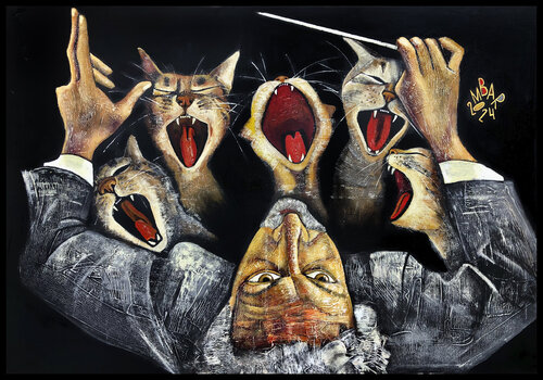 If you can't beat them, lead them by Mikhail Baranovskiy, 회화 for Sale on Singulart