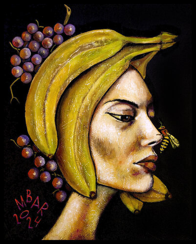 Bee yourself par Mikhail Baranovskiy, Peinture en vente sur Singulart