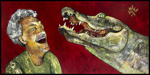 Laughing through tears van Mikhail Baranovskiy, Schilderij te koop op Singulart