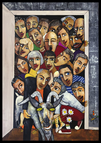 Uninvited guests par Mikhail Baranovskiy, Peinture en vente sur Singulart