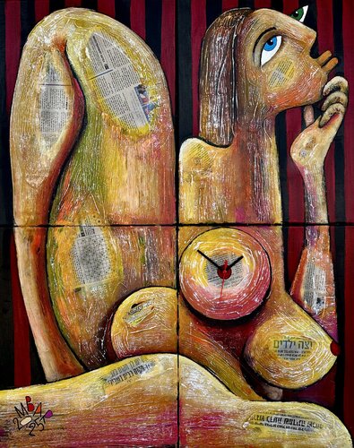 Mistress of Time (Quadriptych) par Mikhail Baranovskiy, Peinture en vente sur Singulart