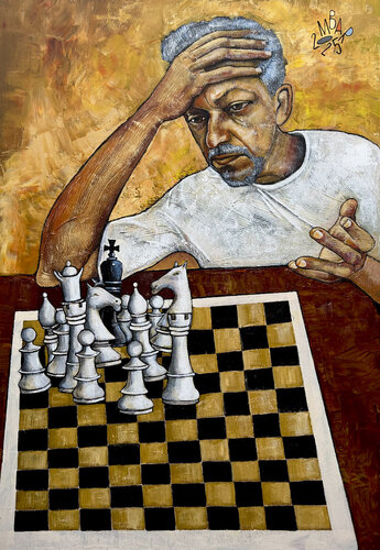 What the fuck? van Mikhail Baranovskiy, Schilderij te koop op Singulart