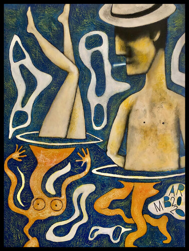 Amazing underwater world di Mikhail Baranovskiy, Pittura in vendita su Singulart