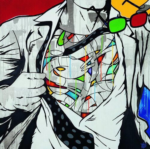 Be your own hero 2 by Michel Cren Pietsch, Painting for Sale on Singulart