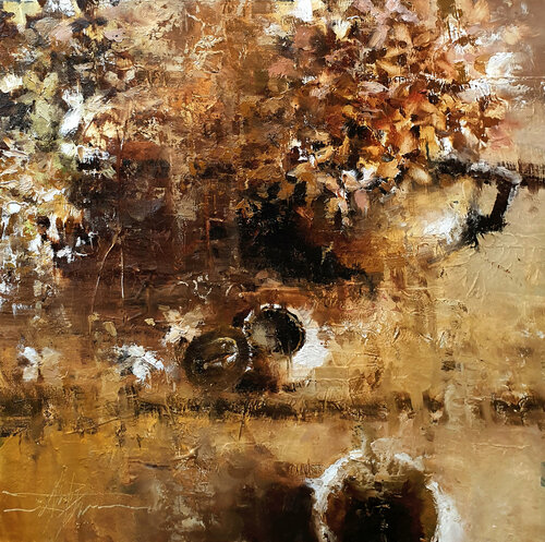 Fleurs séchées van Alexis Le Borgne, Schilderij te koop op Singulart