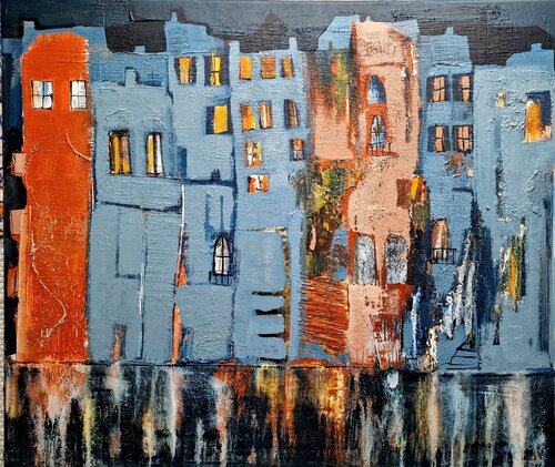 Alte Fassaden par Conny Niehoff, Peinture en vente sur Singulart