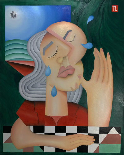 Crying van Teixeira Leite, Schilderij te koop op Singulart