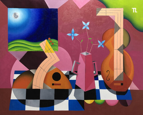 Musician's Table 52 van Teixeira Leite, Schilderij te koop op Singulart