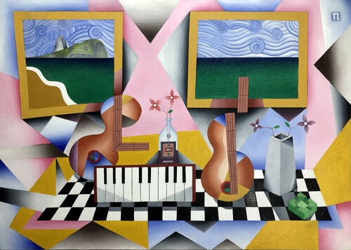 Musician's Table 56 van Teixeira Leite, Schilderij te koop op Singulart