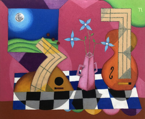 Musician's Table - pastel 9 von Teixeira Leite, Malerei kaufen auf Singulart
