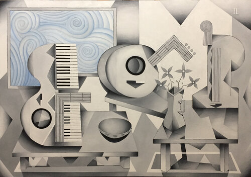 Musician's Table 40 di Teixeira Leite, Pittura in vendita su Singulart
