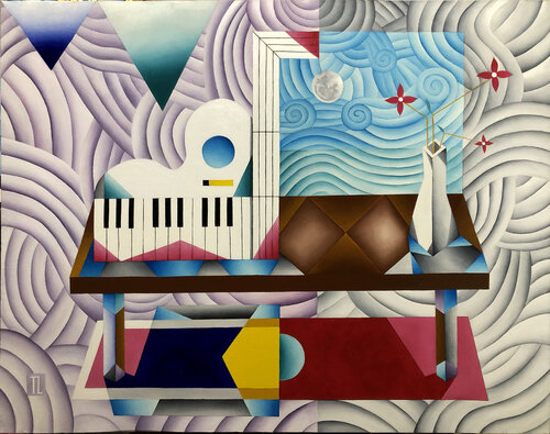 Musician's Table 51 by Teixeira Leite, Painting for Sale on Singulart