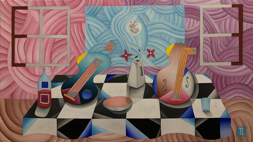 Musician's Table 48 di Teixeira Leite, Pittura in vendita su Singulart