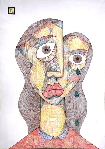 Crying Woman par Teixeira Leite, Dessin en vente sur Singulart