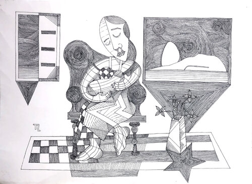Another Star Is Born van Teixeira Leite, Tekening te koop op Singulart