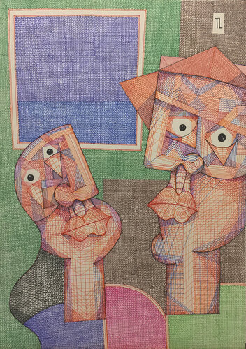 Reunion van Teixeira Leite, Tekening te koop op Singulart