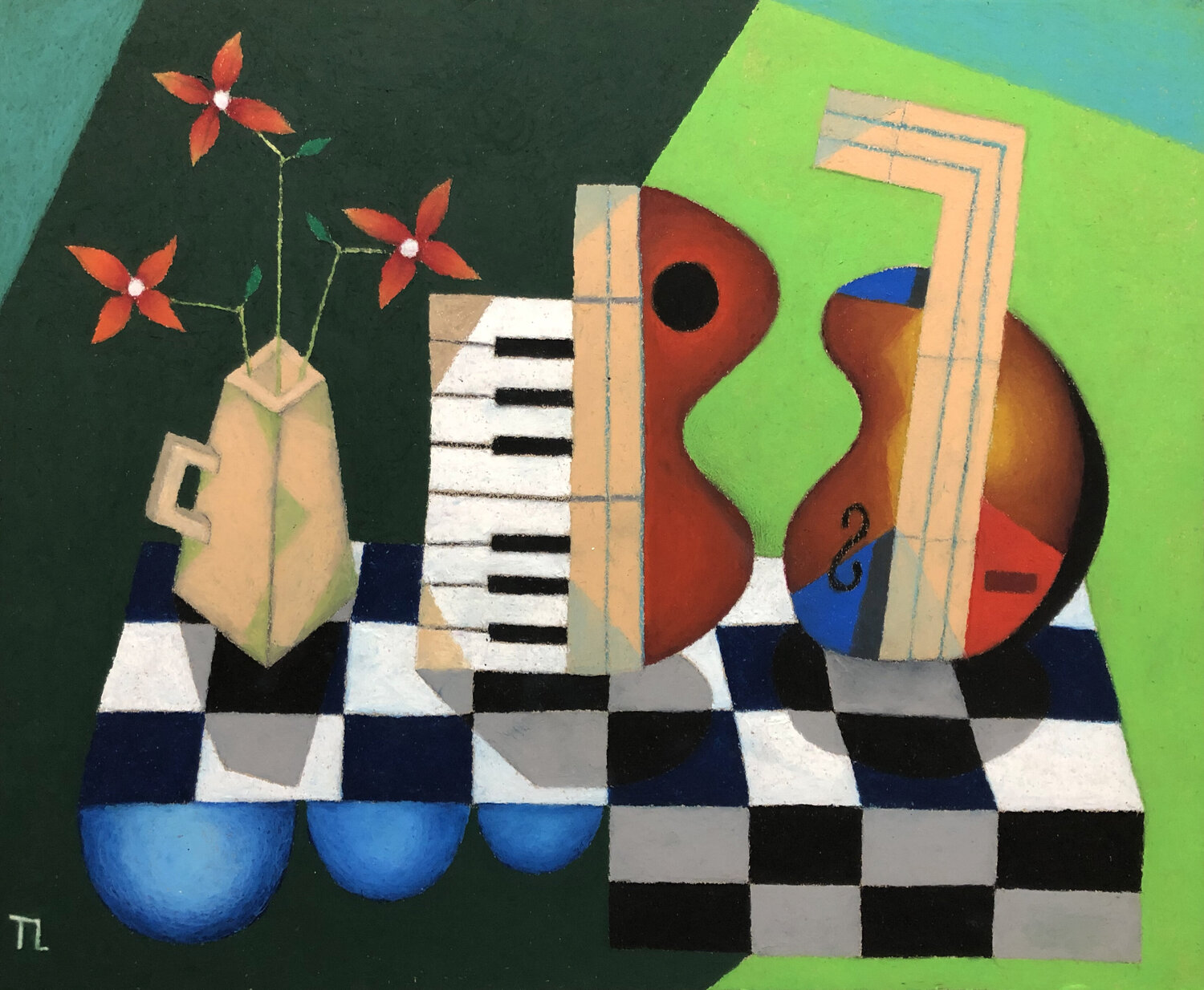 Musician's Table - pastel 11 Teixeira Leite