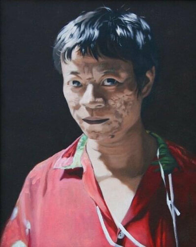 Portrait of “ Meng “ van Yothin Kanokbanpot, Schilderij te koop op Singulart