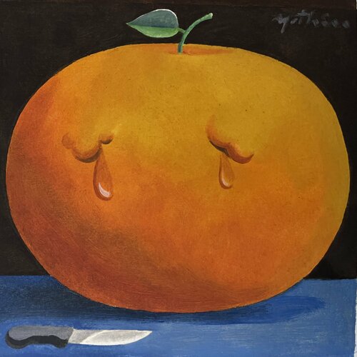 “ L’orange qui pleure “ by Yothin Kanokbanpot, Work on Paper for Sale on Singulart