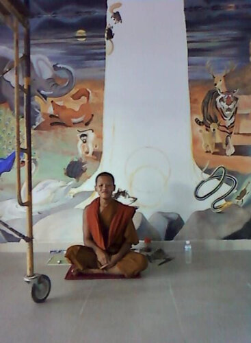 The Enlightenment of Gautama Buddha van Yothin Kanokbanpot, Schilderij te koop op Singulart