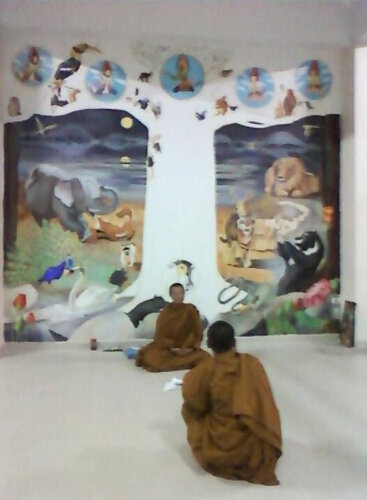 The Enlightenment of Gautama Buddha van Yothin Kanokbanpot, Schilderij te koop op Singulart