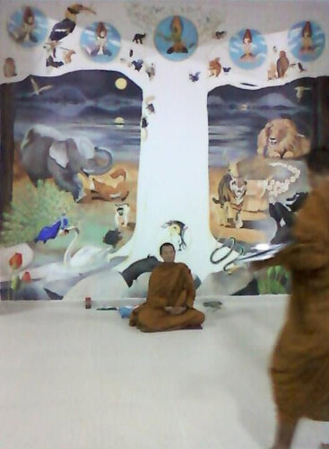 The Enlightenment of Gautama Buddha van Yothin Kanokbanpot, Schilderij te koop op Singulart