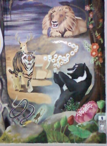 The Enlightenment of Gautama Buddha par Yothin Kanokbanpot, Peinture en vente sur Singulart