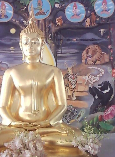 The Enlightenment of Gautama Buddha par Yothin Kanokbanpot, Peinture en vente sur Singulart