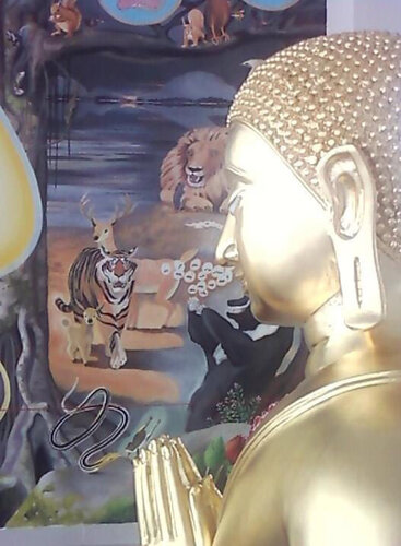 The Enlightenment of Gautama Buddha par Yothin Kanokbanpot, Peinture en vente sur Singulart