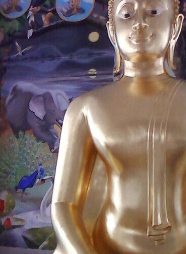 The Enlightenment of Gautama Buddha di Yothin Kanokbanpot, Pittura in vendita su Singulart