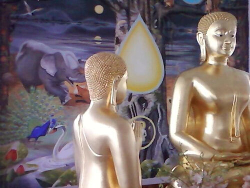 The Enlightenment of Gautama Buddha van Yothin Kanokbanpot, Schilderij te koop op Singulart