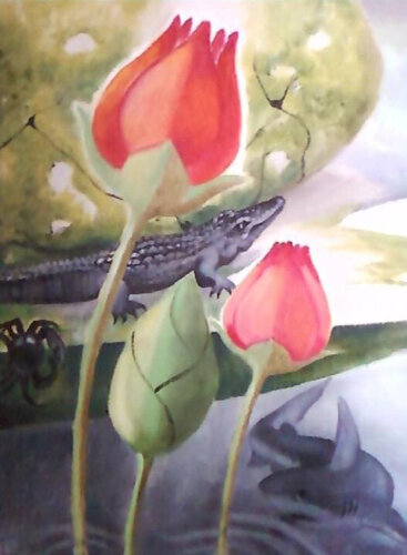 The Enlightenment of Gautama Buddha van Yothin Kanokbanpot, Schilderij te koop op Singulart