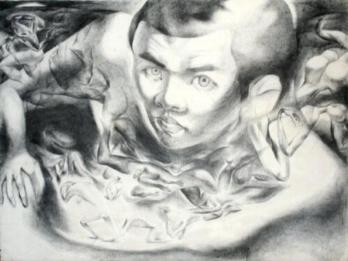 Self Portrait von Yothin Kanokbanpot, Zeichnungen kaufen auf Singulart