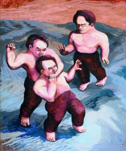 I & I & I de Yothin Kanokbanpot, Pintura a la venta en Singulart