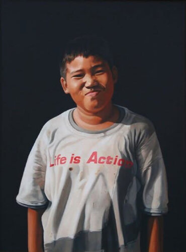 Portrait of “Jack” (2007) von Yothin Kanokbanpot, Malerei kaufen auf Singulart