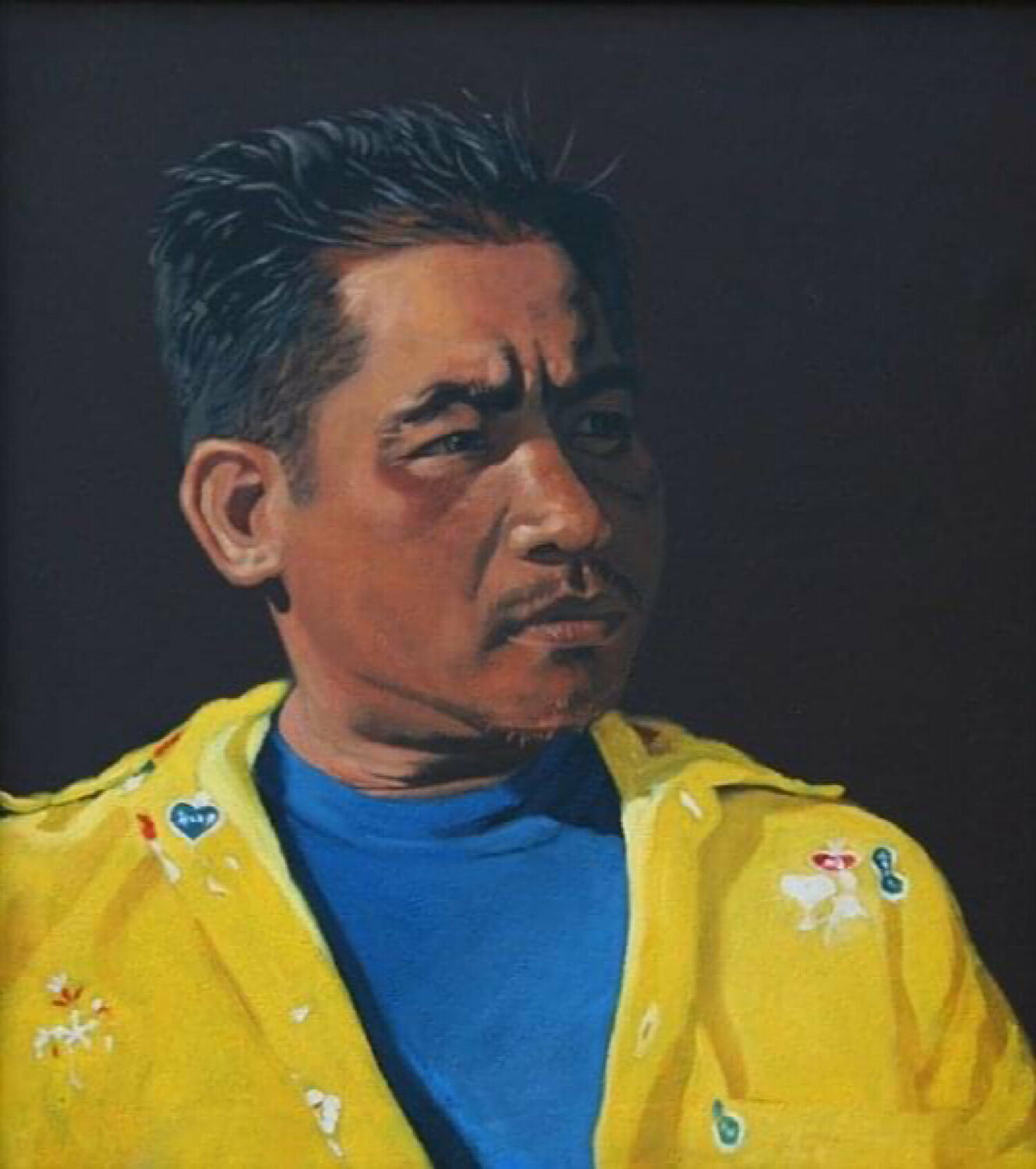 Portrait of “ Kai “ Yothin Kanokbanpot Originalgemälde zu verkaufen