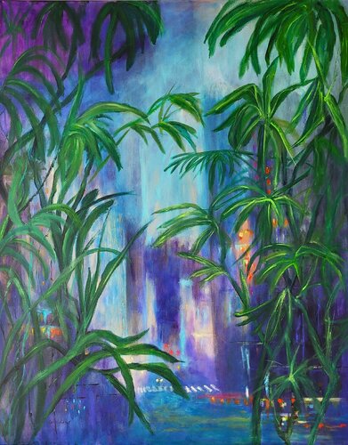 'Midnight in the City' von Aase Lind, Malerei kaufen auf Singulart