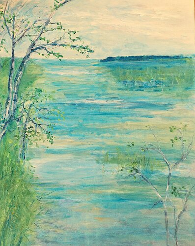 'Marshland no 4' di Aase Lind, Pittura in vendita su Singulart