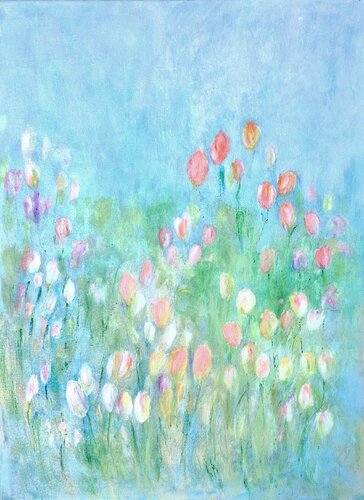 'Tulip Rhapsody' de Aase Lind, Pintura a la venta en Singulart