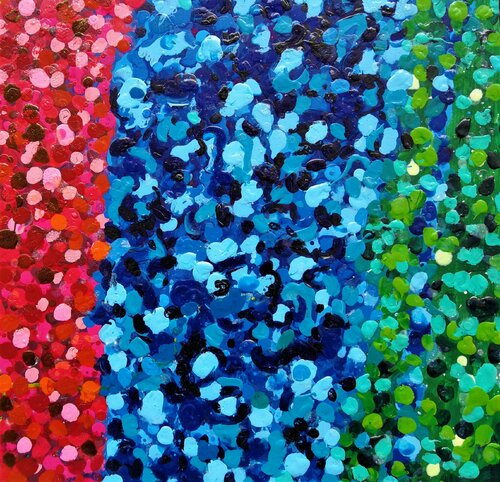 Rojos, azules y verdes di JOAN PARRAMON, Pittura in vendita su Singulart