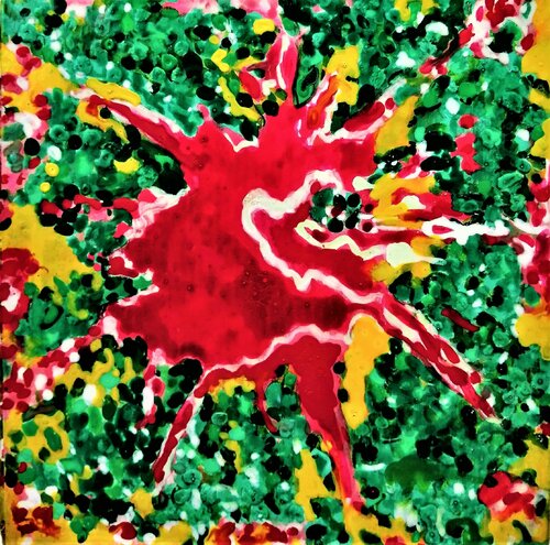 Sueño con ciudades rodeadas de bosques de JOAN PARRAMON, Pintura a la venta en Singulart