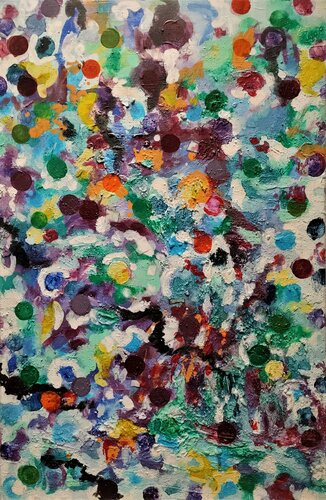 Diálogo de partículas antes de la creación 2 par JOAN PARRAMON, Peinture en vente sur Singulart