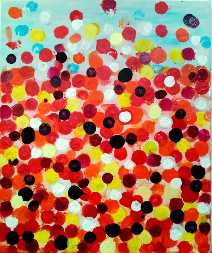 Juego de circulos de colores 2 van JOAN PARRAMON, Schilderij te koop op Singulart