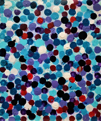 Juego de circulos de colores 3 de JOAN PARRAMON, Pintura a la venta en Singulart