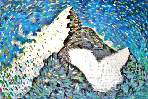 PARAMOUNT. PARRAMON. 200 x 150 cm. acrilico s.tela JOAN PARRAMON