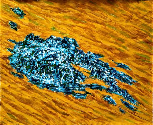 HOMENAJE A LA TIERRA 5.  Eighty Mile Beach. Australia van JOAN PARRAMON, Schilderij te koop op Singulart
