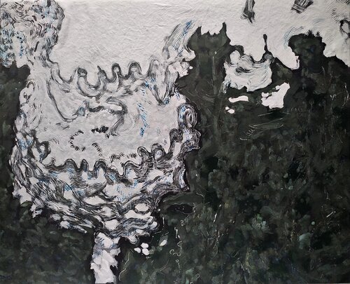 HOMENAJE A LA TIERRA 8. Iceland van JOAN PARRAMON, Schilderij te koop op Singulart